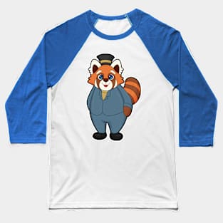 Red Panda as Groom with Hat Baseball T-Shirt